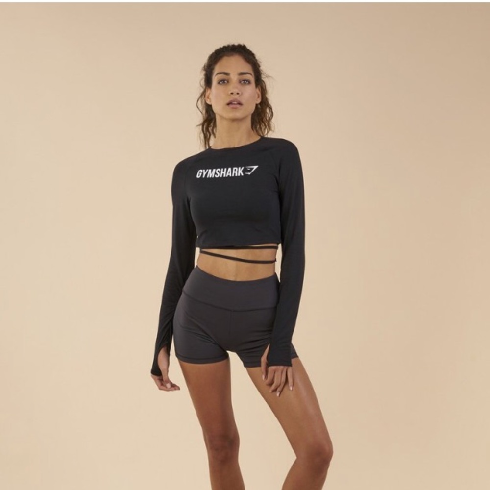 Gymshark ribbon crop top